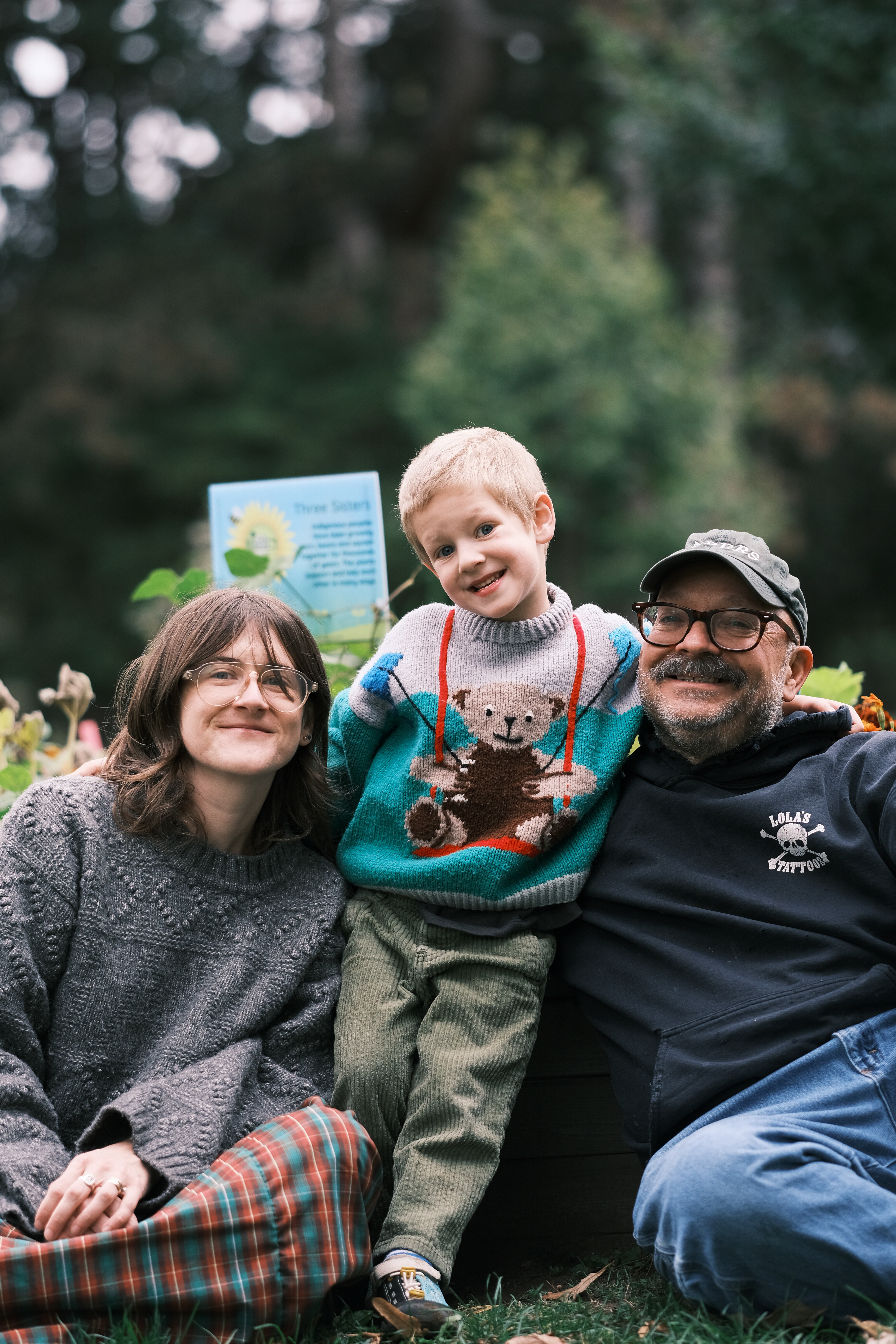 Family photo with Josh and Hillary